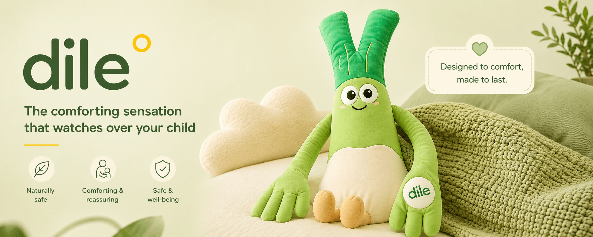 The Dile brand — comforting comfort designed for babies