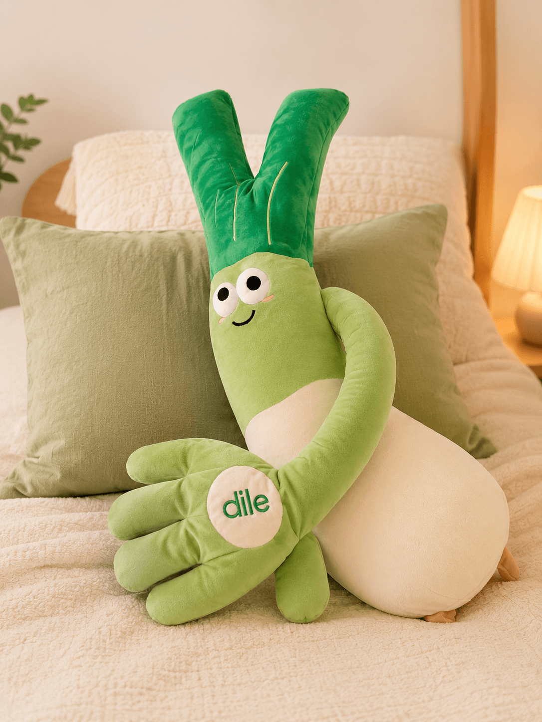 The Dile Sleep Companion resting on a bed
